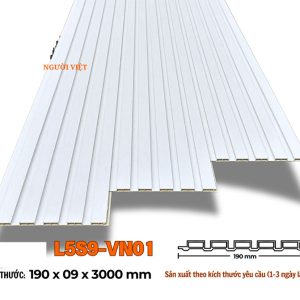 Lam 5 Sóng SPC 9mm Trắng Vân Nổi L5S9-VN01 - Hthsaigon.com