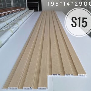 Lam Sóng Nhựa Giả Gỗ Ốp Tường, Ốp Trần S15 - Hthsaigon.com