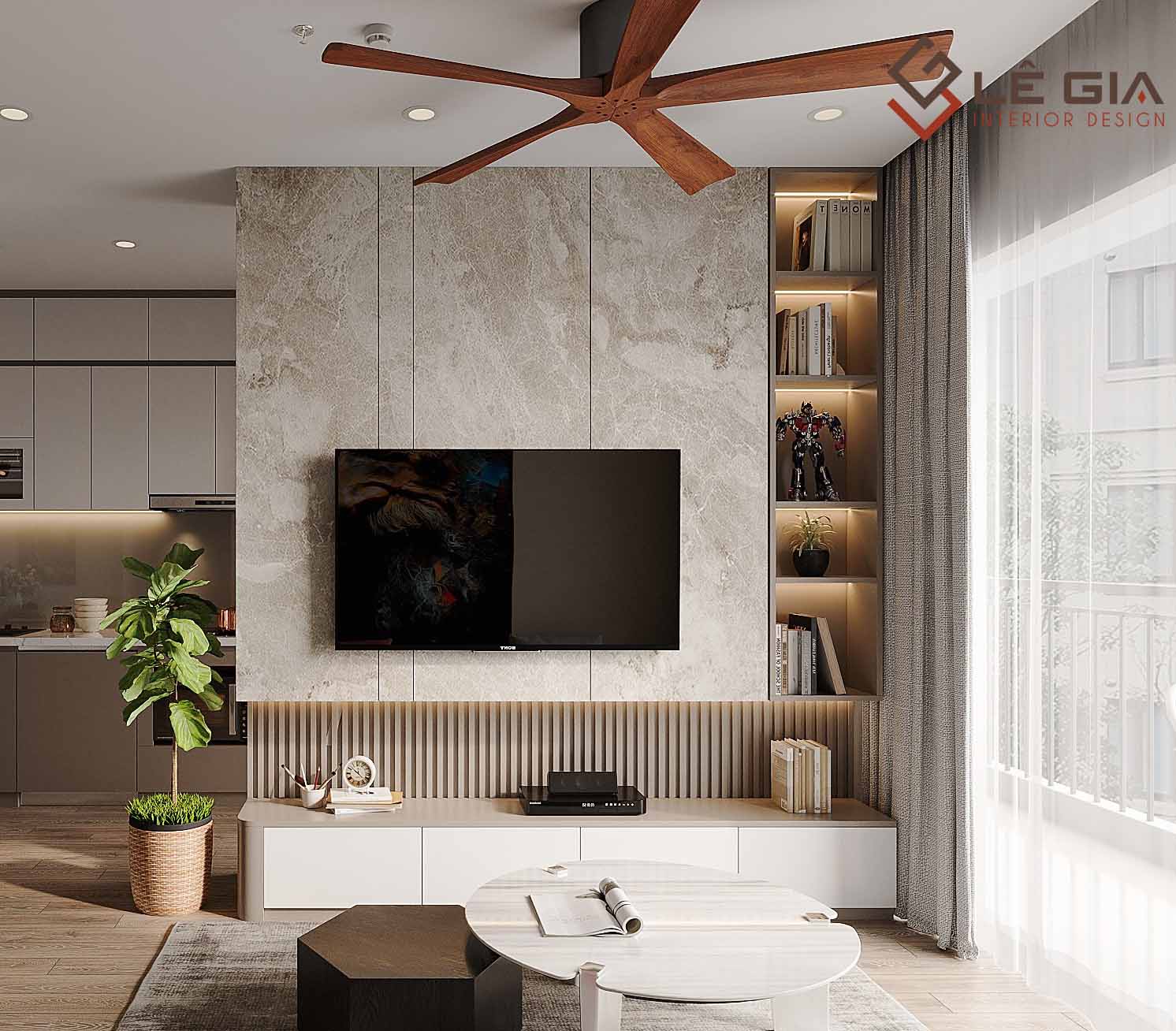 Mẫu kệ tivi gỗ công nghiệp đẹp hiện đại LG-KTV237