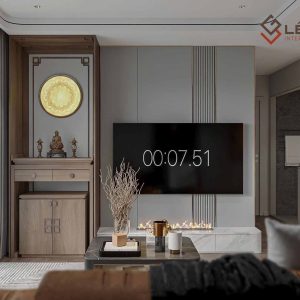 Mẫu kệ tivi phòng khách gỗ công nghiệp LG-KTV258