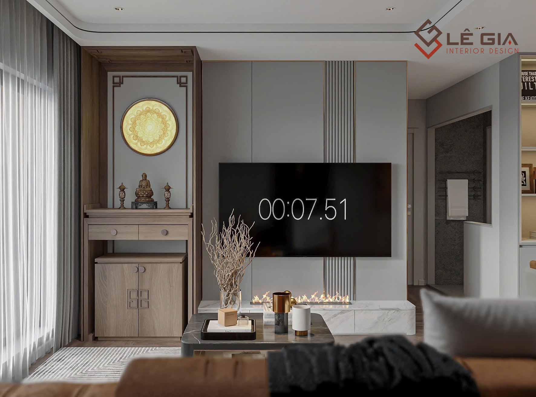Mẫu kệ tivi phòng khách gỗ công nghiệp LG-KTV258