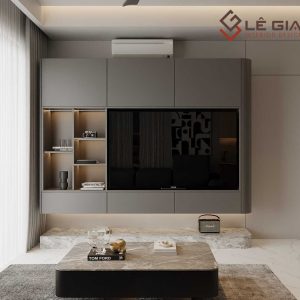 Mẫu kệ tivi treo tường gỗ công nghiệp LG-KTV244