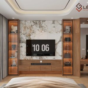 Mẫu kệ tivi treo tường gỗ công nghiệp LG-KTV253