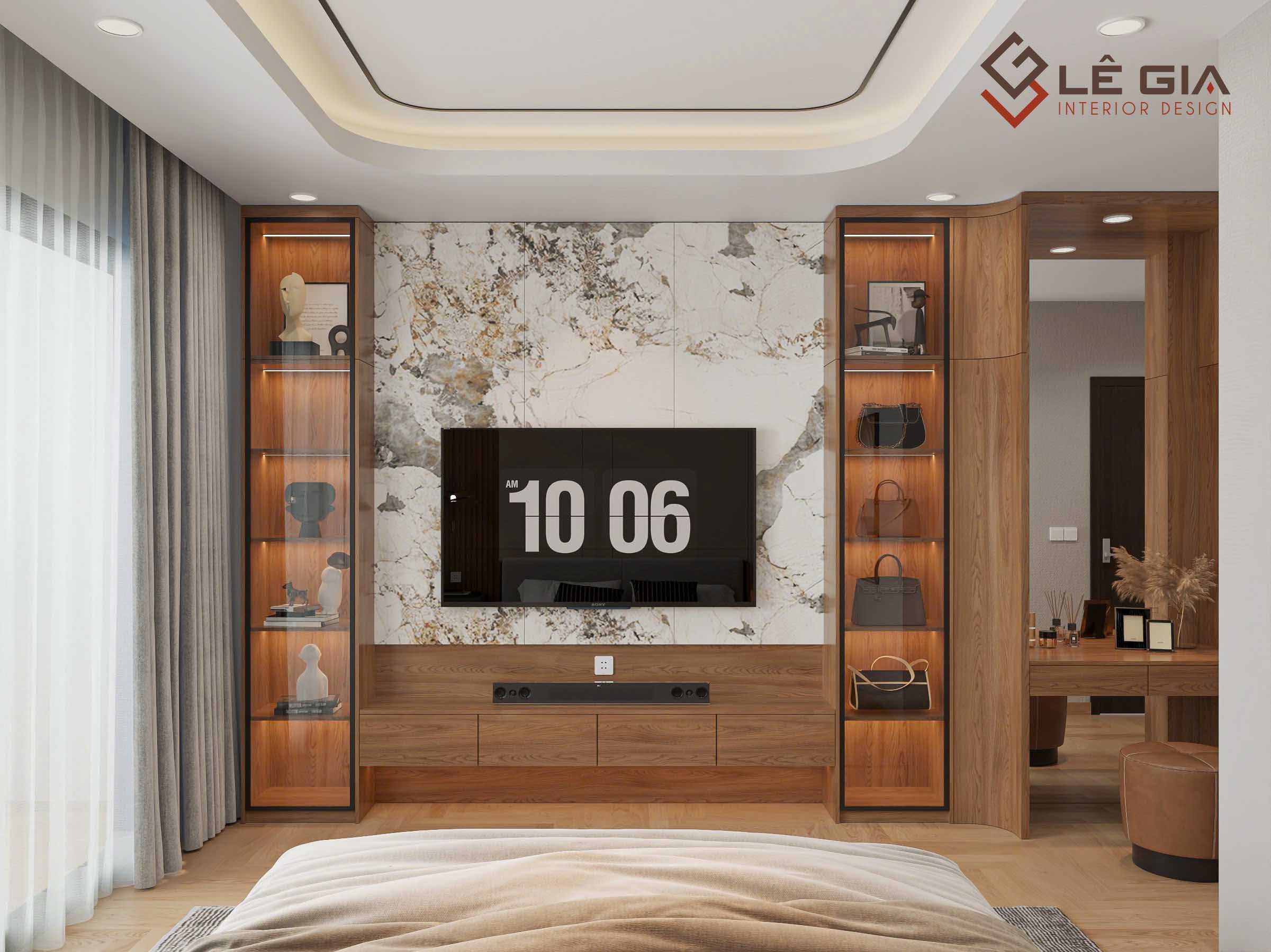 Mẫu kệ tivi treo tường gỗ công nghiệp LG-KTV253