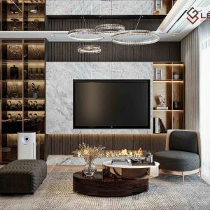 Mẫu tủ tivi phòng khách hiện đại đẳng cấp LG-KTV225