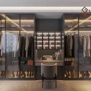 Tủ quần áo gỗ công nghiệp cánh kính LG-TQA278