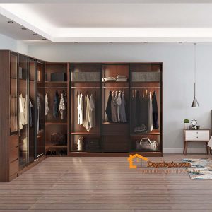 Thiết kế tủ quần áo cánh kính hiện đại LG-TQA172